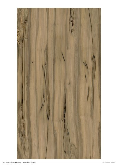 H-3097 Old Walnut VL, an aged walnut wood decor design for flooring films