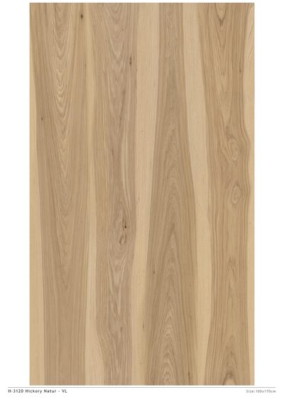 H-3120 Hickory Natur VL, a natural hickory wood decor design for flooring films